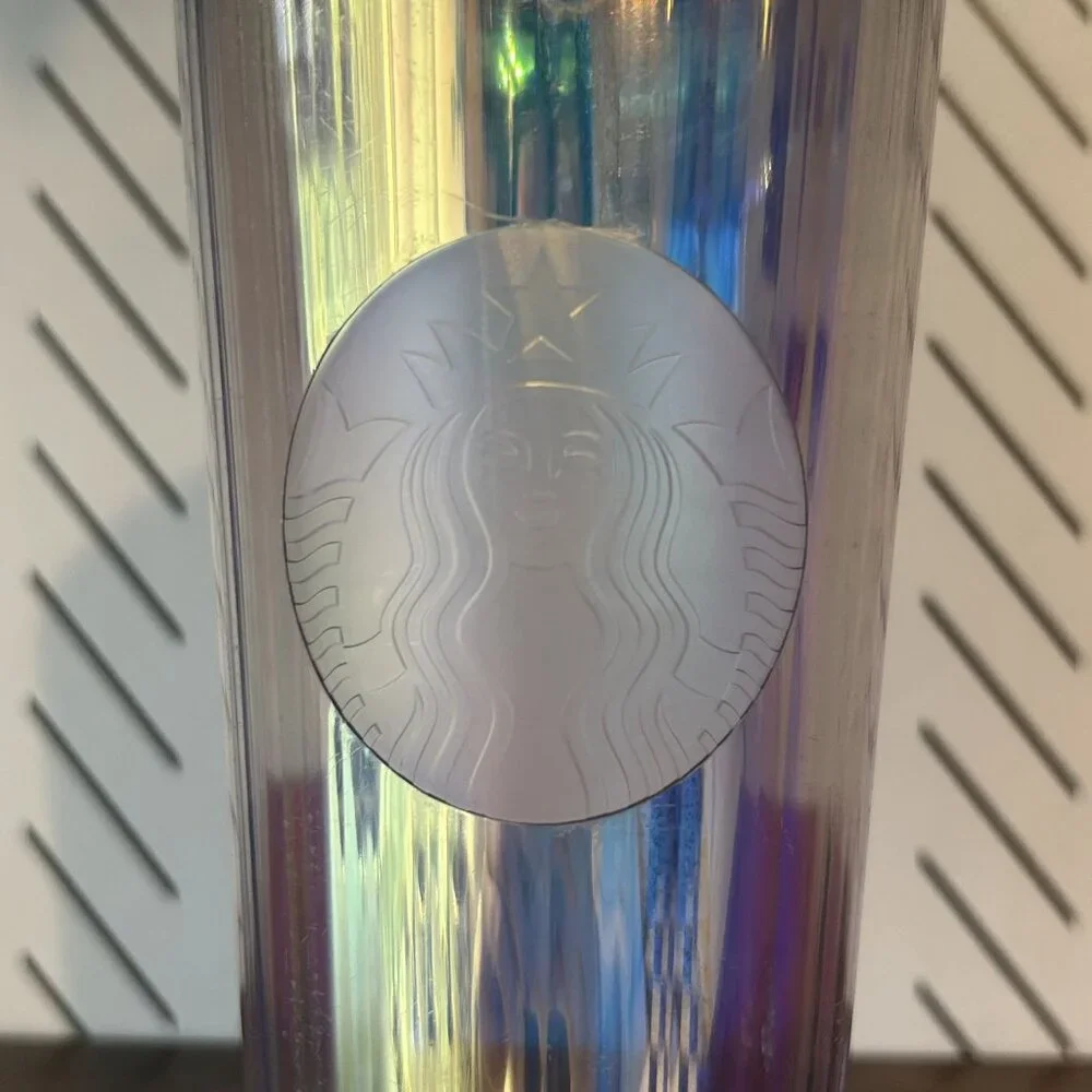 Starbucks 2020 Iridescent Diamond Unicorn Venti Tumbler Cold Cup Dome 24oz READ